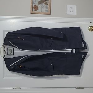 Levi’s Navy Hooded Rubberized Women's Raincoat